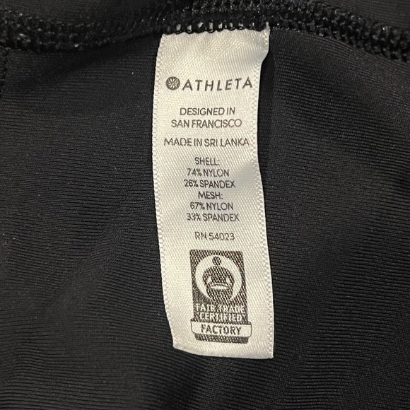 Athleta Women Black Leggings Activewear Pants‎ Yoga Zip Pocket Size SMALL 28X26 - Picture 7 of 13